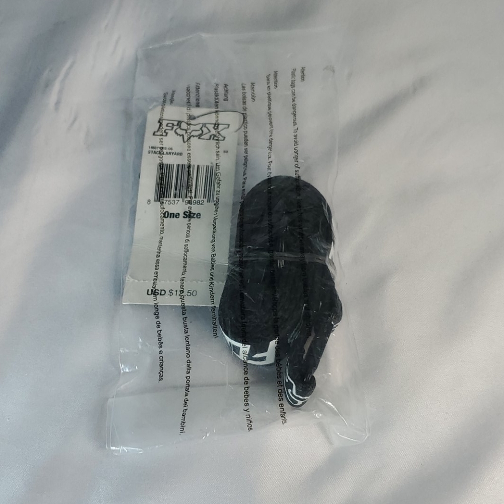 Fox Stack Lanyard Black New